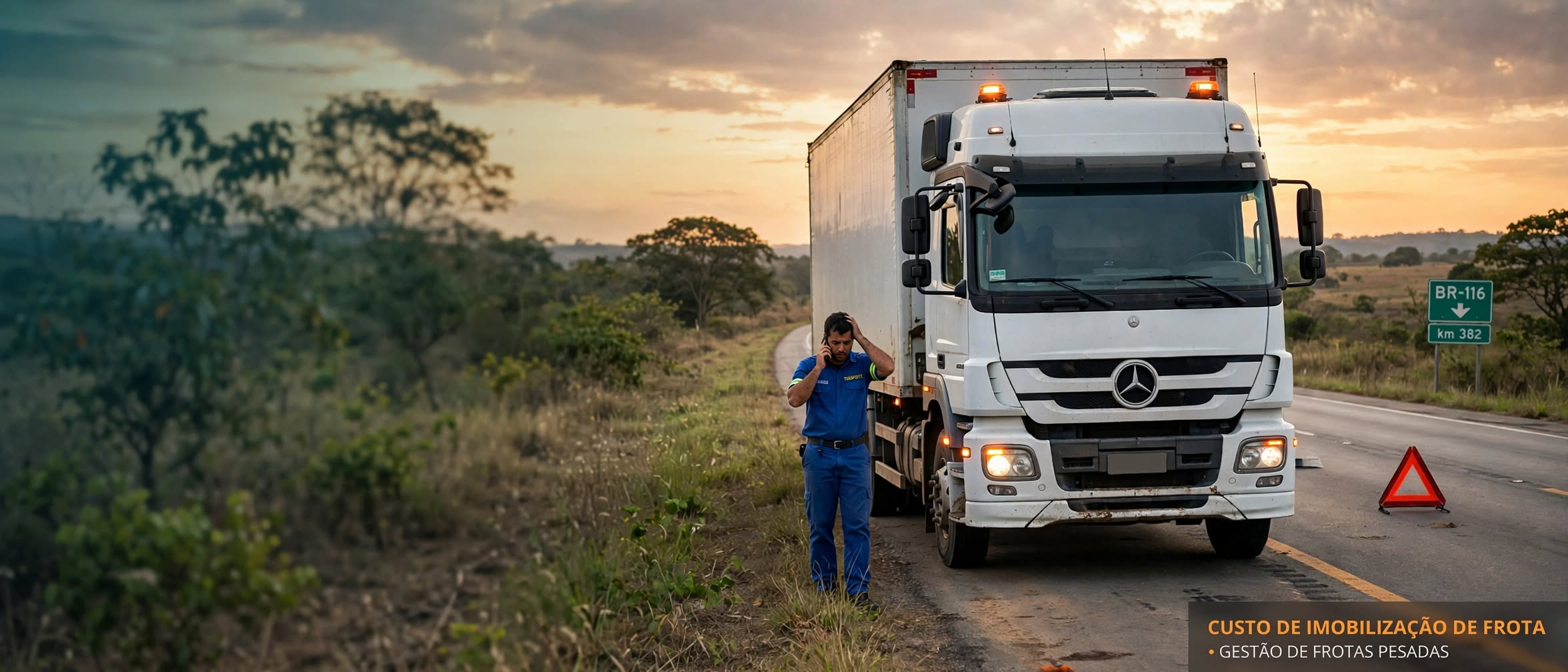 Quanto custa um dia com caminhão pesado parado? A conta que todo gestor de frota precisa conhecer